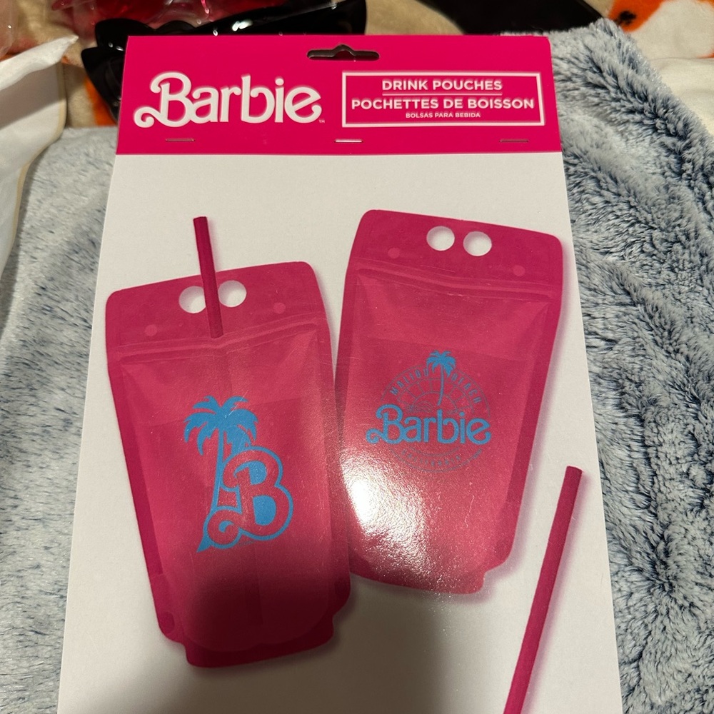 Barbie Pink Drink Pouches 8 pack